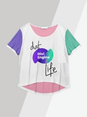 Dat Divi Engine Life Crop-top (3-Tone)